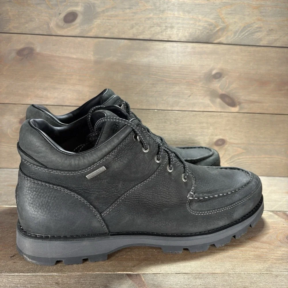 rockport XCS umbwe II mens size 14 shoes black leather waterproof chukka boots